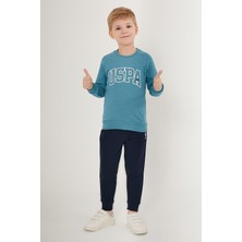 U.S. Polo Assn. Little Mavi Erkek Çocuk Eşofman Takımı