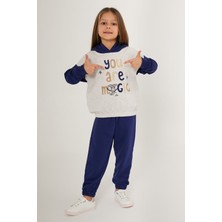 RolyPoly You Are Magic Beyaz Lacivert Kız Çocuk Eşofman Takımı