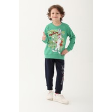 Looney Tunes Çam Yeşili Erkek Çocuk Eşofman Takımı