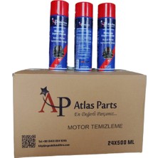 Atlas Parts Susuz Motor Temizleme Spreyi 500 ml - 1 Koli (24 ADET)-2023 Üretim