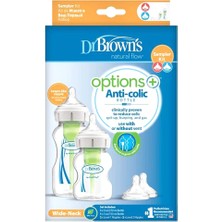 Dr. Brown's 2'li Pp Biberon Seti Gaz Yapmayan Doğal Akış Options+Anti-Colic Happyfeeding 150ML+270ML