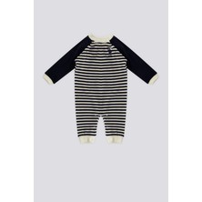 U.S. Polo Assn. Ekru Renkli Kız Çocuk Bebek Tulum Çıtçıt Yaka ile Şık ve Fonksiyonel Tasarım