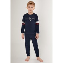 U.S. Polo Assn. Ohio Lacivert Erkek Çocuk Uzun Kol Pijama Takım