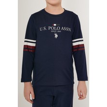 U.S. Polo Assn. Ohio Lacivert Erkek Çocuk Uzun Kol Pijama Takım