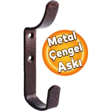 Badem10 Çengel Metal Portmanto Vestiyer Duvar Dolap Elbise Askısı Bakır Mobilya Kapı Askılığı Aparatı
