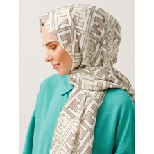 Losyana F Desen Krep Şal Bej