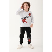 Marvel Spider-Man Kar Melanj Erkek Çocuk Eşofman Takımı