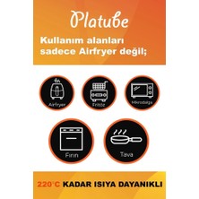 Platube Pişirme Kağıdı 50 Adet Yuvarlak Delikli Airfryer Yagli Kagit Xiaomi Philips Tüm Markalara Uyumlu