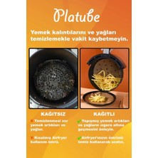 Platube Pişirme Kağıdı 50 Adet Yuvarlak Delikli Airfryer Yagli Kagit Xiaomi Philips Tüm Markalara Uyumlu