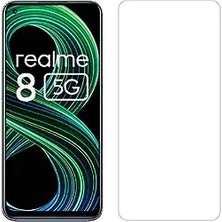 Wowacs Realme 8 ile Uyumlu Ekran Koruyucu Şeffaf Temperli Kırılmaz Cam Ekran Koruyucu