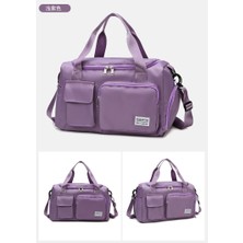 Love Home Seyahat Çantası Büyük Kapasiteli Eğik Çanta Hafif Kuru ve Islak Ayırma Katlanabilir Depolama Moda Fitness Çantası Ilkbahar ve Yaz (Yurt Dışından)