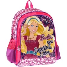 Hakan Çanta Barbie 86236 Mor Kız Çocuk Okul Çantası ve Beslenme Canstası