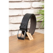 Kasva Deri 4.5 cm Siyah Spor Kemer