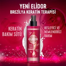 Elidor Sıvı Saç Bakım Sütü Brezilya Keratin Terapisi Hidrolize Keratin Marula Yağı E Vitamini 200 ml x2