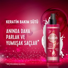 Elidor Sıvı Saç Bakım Sütü Brezilya Keratin Terapisi Hidrolize Keratin Marula Yağı E Vitamini 200 ml x2