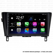 Myway Nissan Qashqai Android 12 Multimedya Carplay 2gb RAM+32GB HDD 2014-2020 Navigasyon Ekran