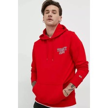 Tommy Jeans Erkek Kırmızı Sweatshirt ( Model Kodu : DM0DM16365 )