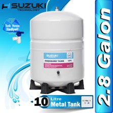 Suzukı Technology Tüm Su Arıtma Cihazlarına Uyumlu 2,8 Galon (10 Lt) Metal Tank