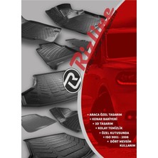 Rizline Mitsubishi Lancer 2001-2007 3D Siyah Kokusuz Havuzulu Paspas Takımı