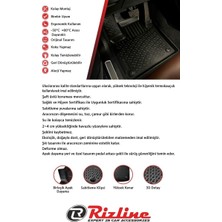 Rizline Toyota Hilux 2004-2015 3D Siyah Kokusuz Havuzulu Paspas Takımı