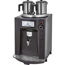 Remta Otomatik Su Alma 23 Litre Iki Demlikli Çay Kazanı Makinesi Siyah