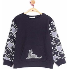 Nk Kids Kız Çocuk Önü Baskılı Sweatshirt