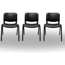 From Fero Ofis Büro Misafir Bekleme Toplantı Konferans Koltuk Form Sandalye 3 Adet