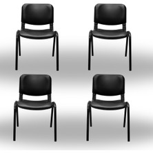 From Fero Ofis Büro Misafir Bekleme Toplantı Konferans Koltuk Form Sandalye 4 Adet