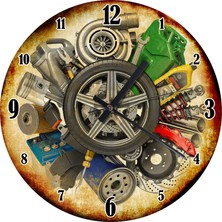 Karizma Tablo Tamirhane Parçaları Şekilli Duvar Saati