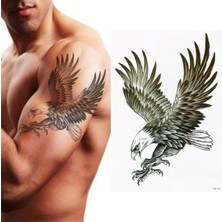 Acousticworld Amerikan Kartalı Büyük Boy Geçici Dövme Tatto Şık Moda