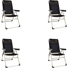 Nurgaz 4'lü Katlanır Lüx Sandalye Set