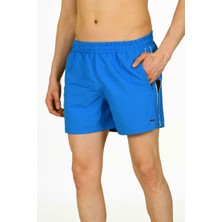 Enrıco Ferry Erkek Mavi Mıcropoly Kumaş Cepli Çabuk Kuruma Özellikli Deniz Şortu EDY2333