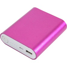 Koodmax Dörtlü 18650 Pil Uyumlu Dıy Powerbank Boş Kutu Power Bank Kutusu (Pilsiz) + USB Kablo- Pembe