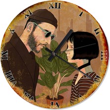 Karizma Tablo Leon ve Mathilda Şekilli Duvar Saati