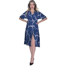 Modatalika Midi Boy Desenli Kadın Elbise