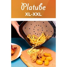 Platube Pişirme Kağıdı 50 Adet Kare Delikli Airfryer Yagli Kagit Xiaomi Philips Tüm Markalara Uyumlu