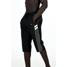 Enrico Ferry Enrico Ferryerkek Siyah Mıcropoly Kumaş Cepli Yanları Şeritli Çabuk Kuruma Özellikli Kapri EDY2528S