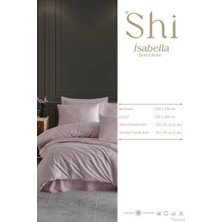 Shi Isabella Rose Çift Kişilik Nakışlı Nevresim Takımı | %100 Pamuk Saten |  6 Parça | Kutulu Çeyiz Seti