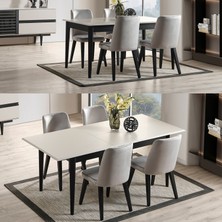 Eymense Pars 4 Sandalyeli Yemek Masa Takımı