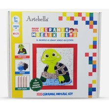 Artebella 28 I Çocuk Ahşap Çerçeveli Seramik Mozaik Set 20 x 20 cm