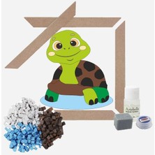 Artebella 28 I Çocuk Ahşap Çerçeveli Seramik Mozaik Set 20 x 20 cm