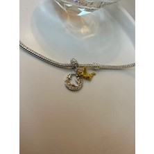 Ni Aksesuar Gümüş S925 Damgalı Disney Tinker Bell Gece Sallantılı Charm
