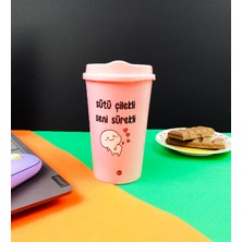Giftmoda Motto Tasarımlı Plastik Kahve Bardağı