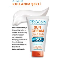 PROCSIN Koyu Leke Karşıtı Yüksek Uv Korumalı SPF 50+ Güneş Kremi 50 ML