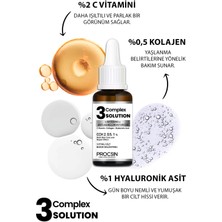 PROCSIN Aydınlatıcı + Sıkılaştırıcı + Nemlendirici 3 Complex Solution 20 ML