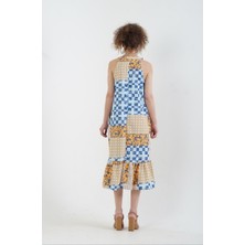 Zelish My Sister Mozaik Patchwork Desen Elbise