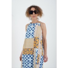 Zelish My Sister Mozaik Patchwork Desen Elbise
