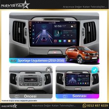 Navistar Kia Sportage 4gb + 64GB Kablosuz Carplay 2010-2016 Android 13 Na