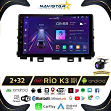 Navistar Kia Rio K3 2015-2017 Model 2+32GB Android 13 Kablosuz Carplay Na