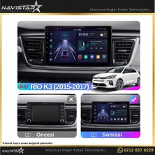 Navistar Kia Rio K3 2015-2017 Model 2+32GB Android 13 Kablosuz Carplay Na